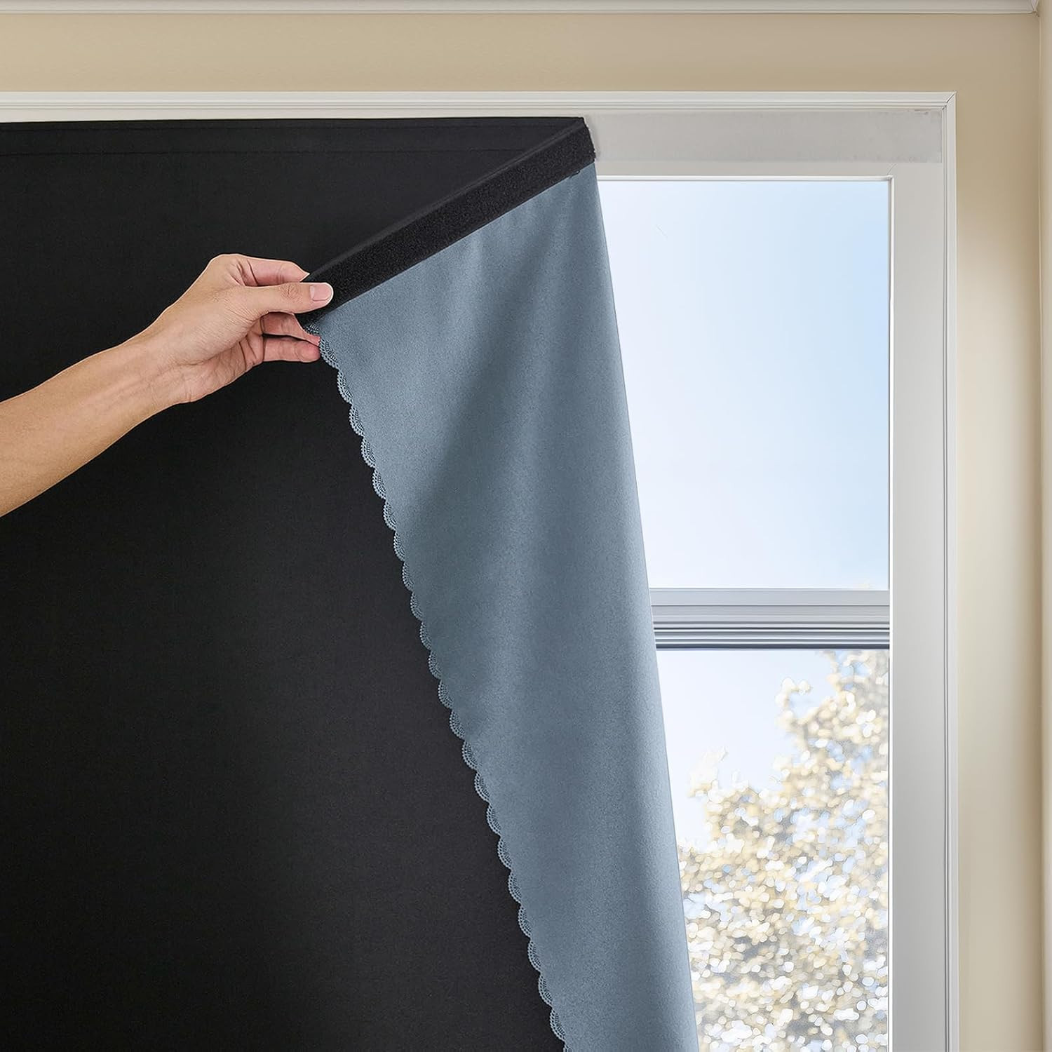 Autohesion Curtains for Windows,Bedroom Blackout Curtains for - Thermal Lnsulate gallery