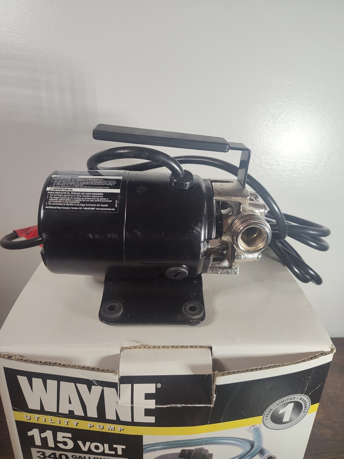 Wayne Utility TRANSFER Pump 115V, 390 Gal plated bronze, full kit PC2 57717-WYN2 gallery