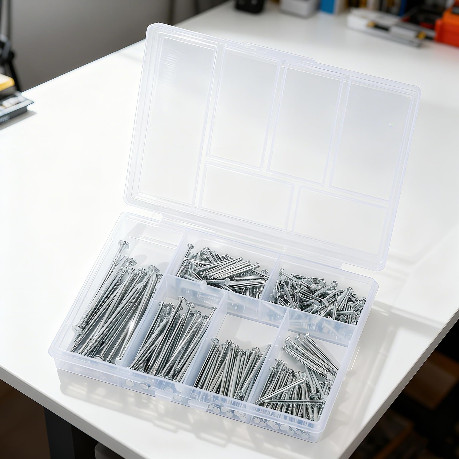 280 Pcs Nail Assortment Kit, 6 Sizes Finishing Nails for Hanging Pictures, Ma... gallery