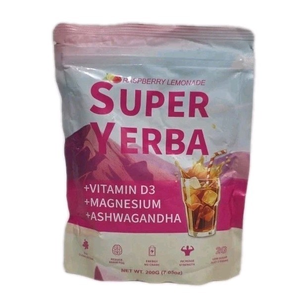 Super Yerba- Instant Powder- Raspberry Lemonade- 10g × 30serv | EXP 05/2027 | gallery