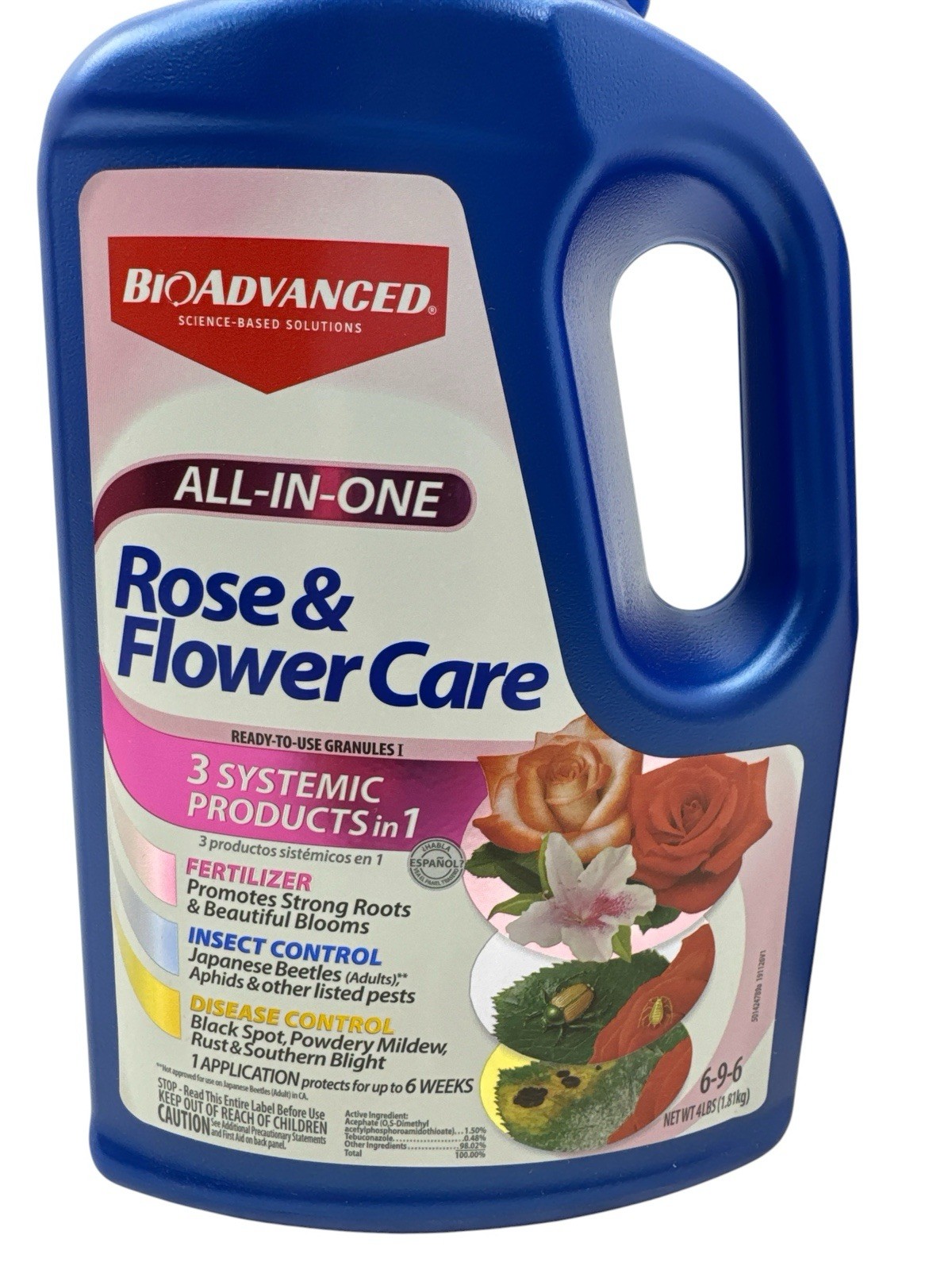 BIOADVANCED 4 Lb All-In-One Rose and Flower Care Granules Lot of 2 New gallery