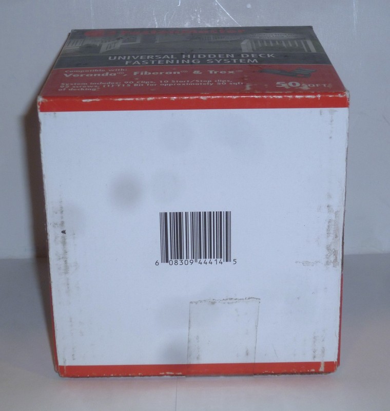 FastenMaster Universal Hidden Deck Fastening System 50 sq ft per box (Lot of 4) gallery