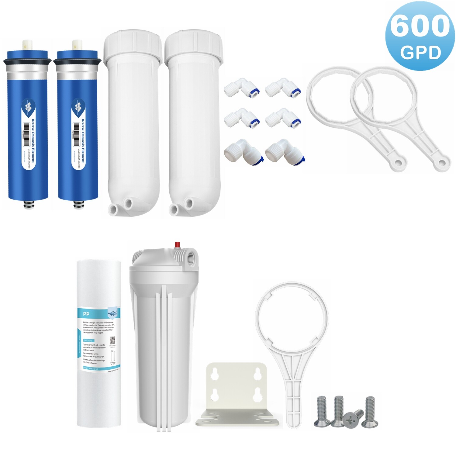 600 GPD RO Membrane Maple Syrup Reverse Osmosis Filtration System Cartridges Set gallery