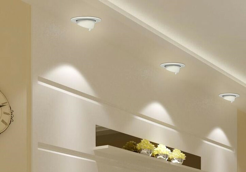 12W LED Recessed Ceiling Light Gimbal Angle Orientable Downlight Warm White gallery