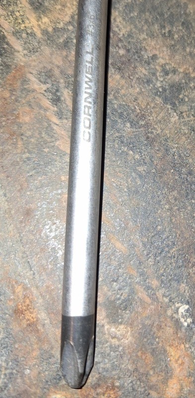Cornwell Tools Screwdriver Phillips #3 CSD306P Blue Comfort Handle Mfd Germany gallery