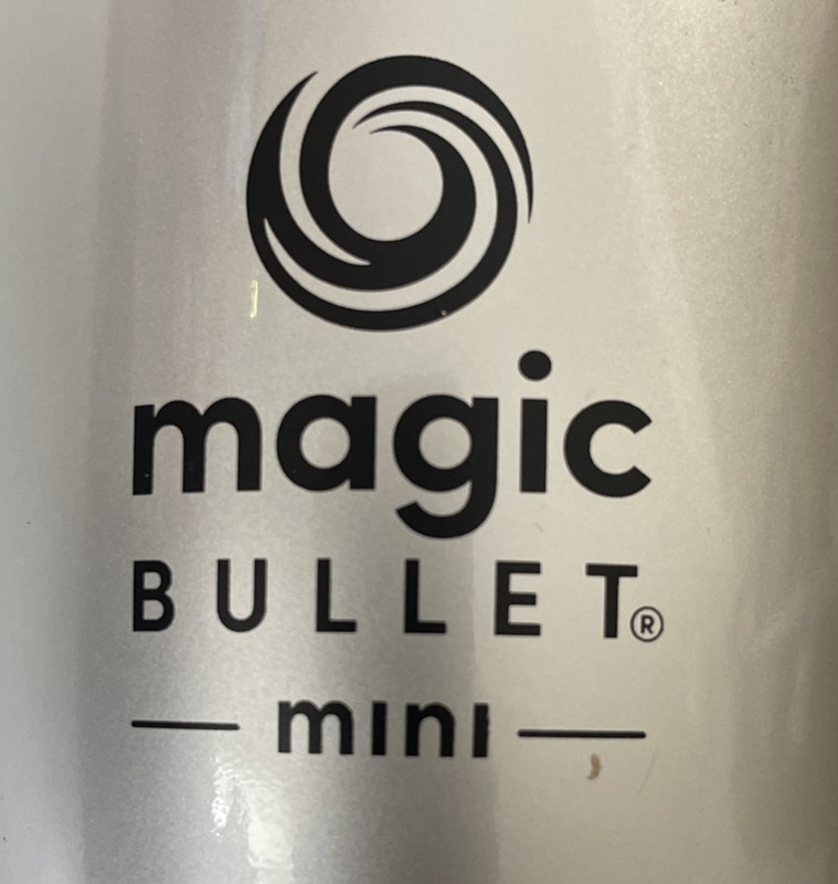 Magic Bullett Mini Blender Juicer MTB101B 200 Watt Silver Tested Works! gallery