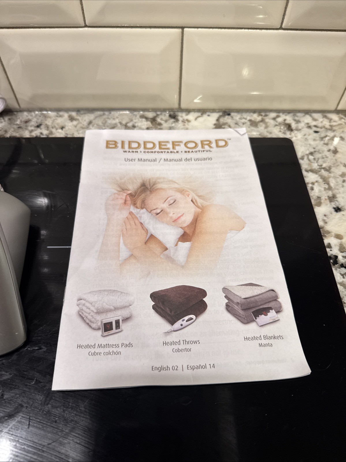NWOT Biddeford TC16B0 Heated Electric Blanket Auto-Off Controller 4-Prong Plug gallery
