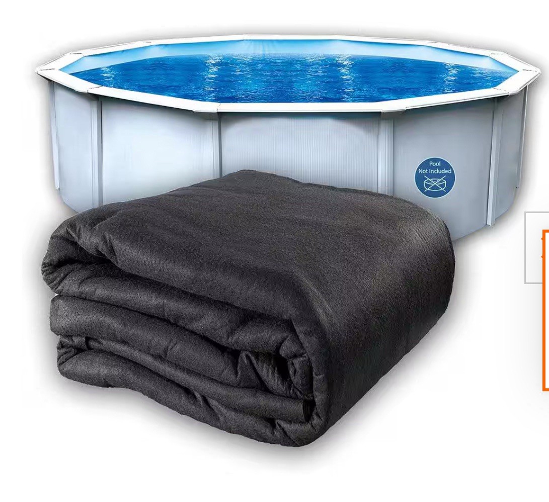 18 Ft. Round, Black Pre-Cut Swimming Pool Liner Pad gallery
