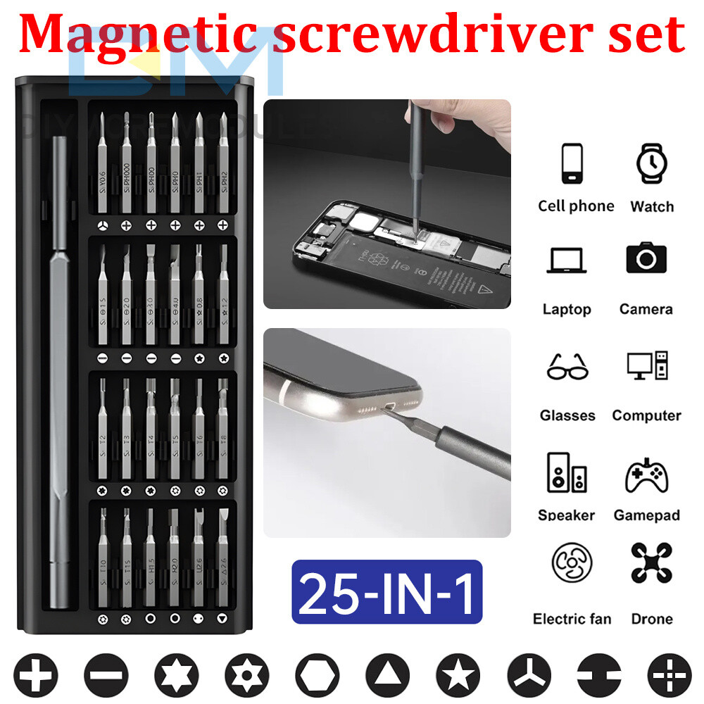 25/63 in1 Magnetic Precision Screwdriver Set PC Phone Computer Repair Tool Kit gallery
