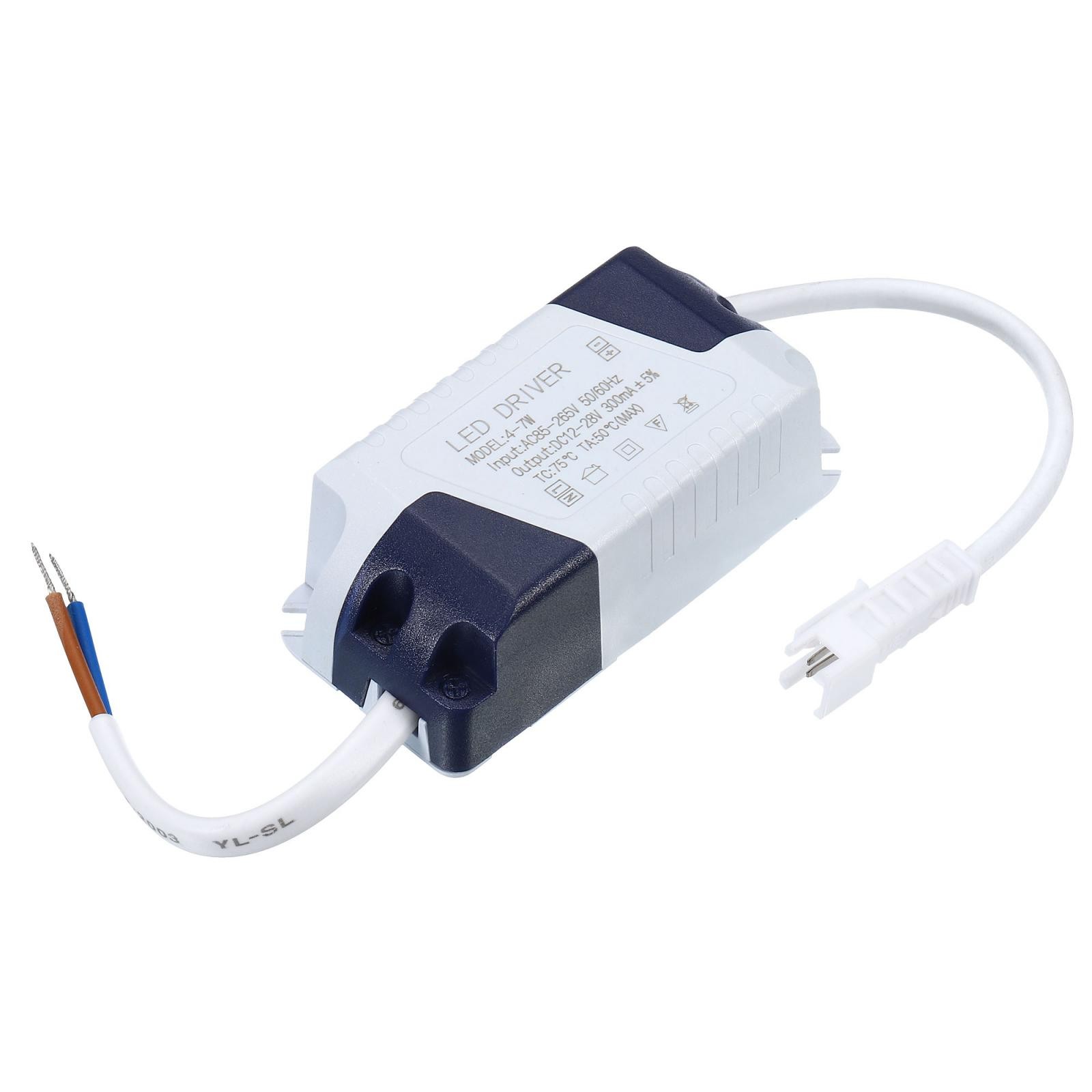 4-7W 300mA LED Driver AC 85-265V Output 12-28V DC Male Connector Transformer gallery