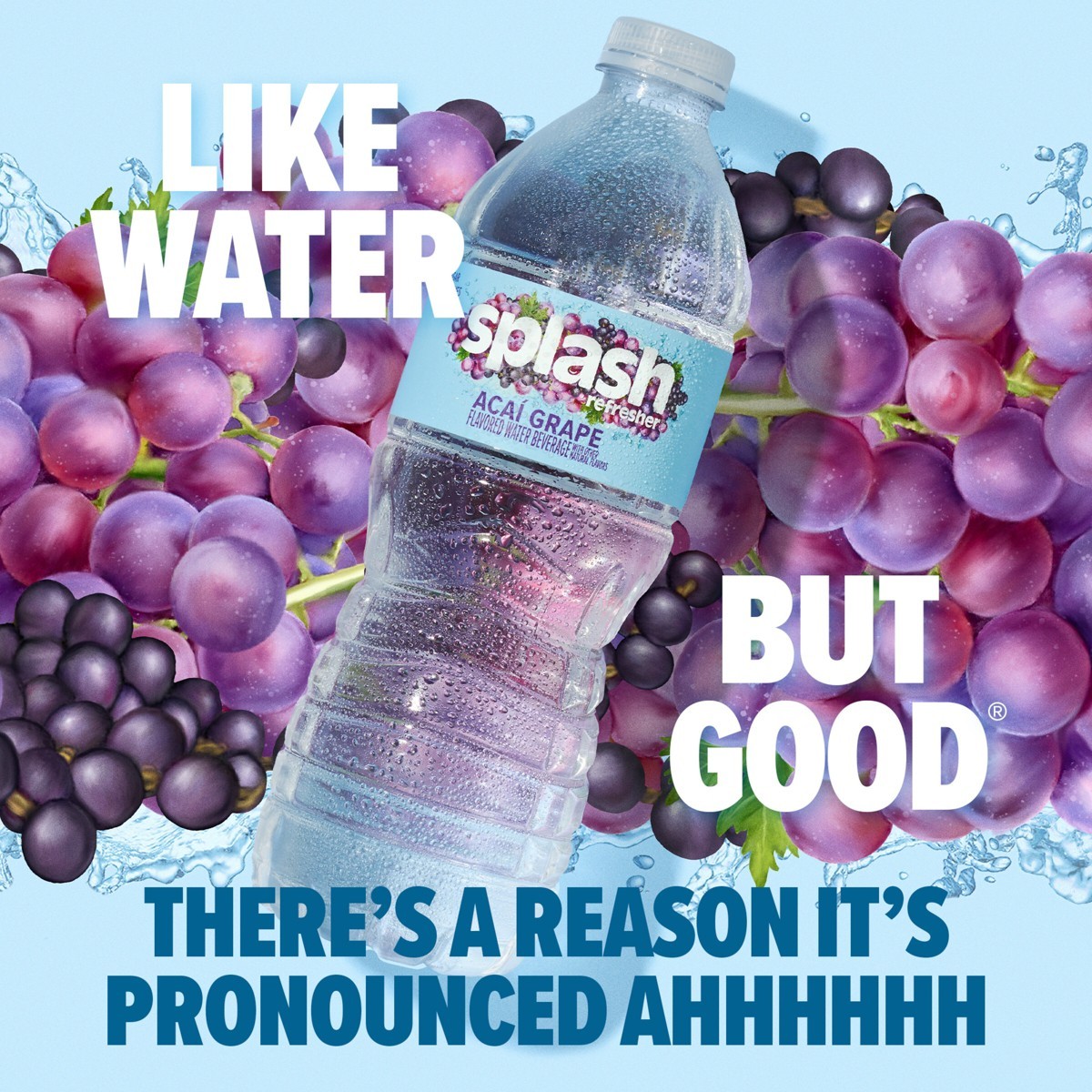 Splash Refresher Acai Grape Flavored Water Beverage - 24 Pack/16.9 Fl Oz gallery