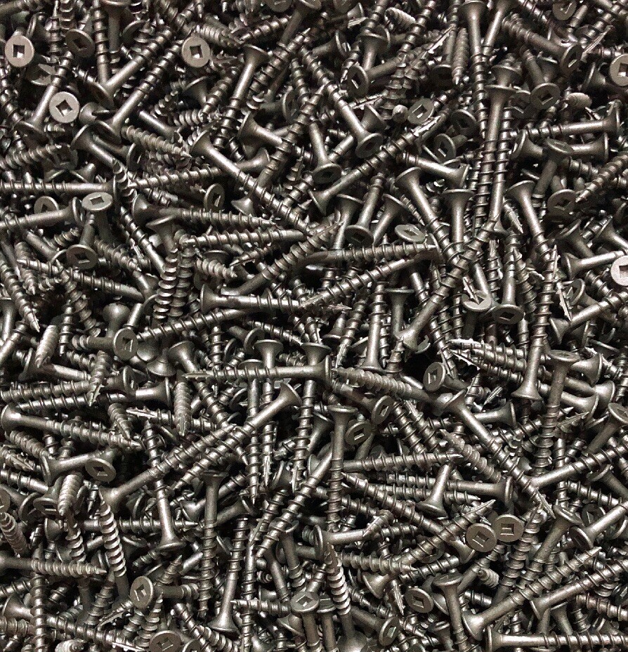 (20Lbs / 3480 Screws) Camo GRAY Bugle Head Square Drive Deck Screw, 1-5/8" x 8 gallery