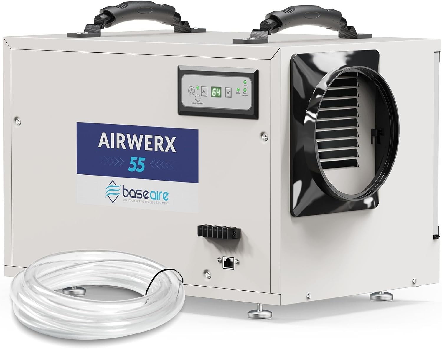 BaseAire 113Pints Crawlspace Dehumidifiers with Drain Hose for Commercial Garage gallery
