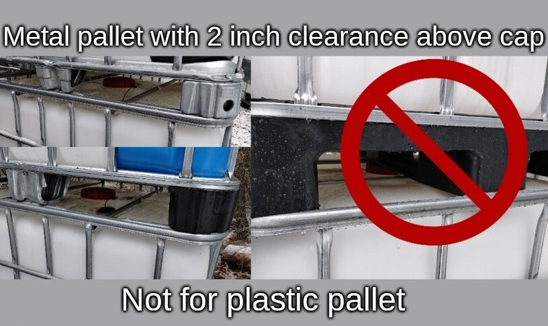 IBC Tote High Flow double stack kit with 3/4" drain IBC Tote gallery
