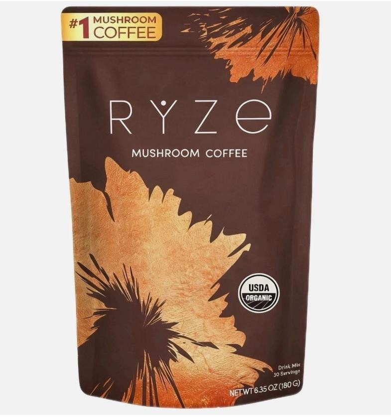 3 Pack Organic Mushroom Coffee * USDA Coffee -30 Servings 100% Authentic gallery