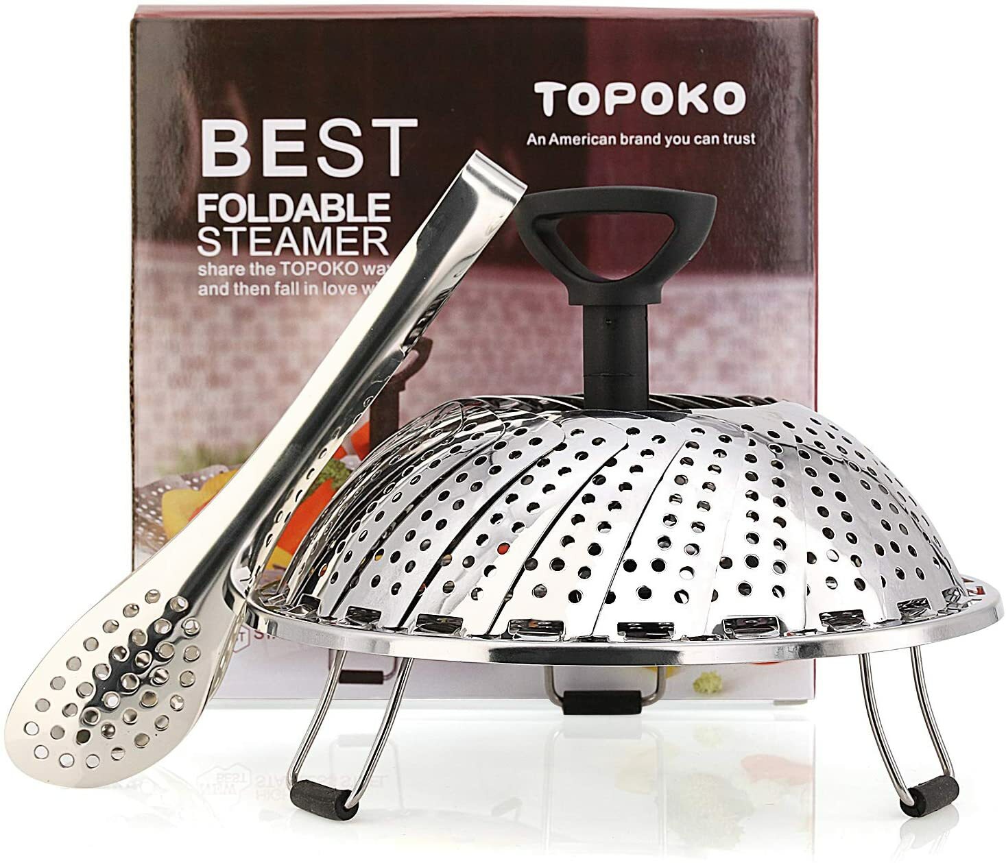 Vegetable Steamer Basket Fit Instant Pot Pressure Cooker Retractable Handle New gallery