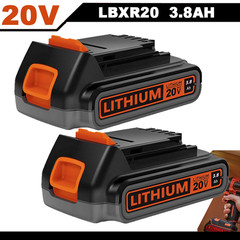 2 Pack 3.8AH 20V MAX For Black & Decker 20Volt Lithium Battery LBXR20 LB2X4020