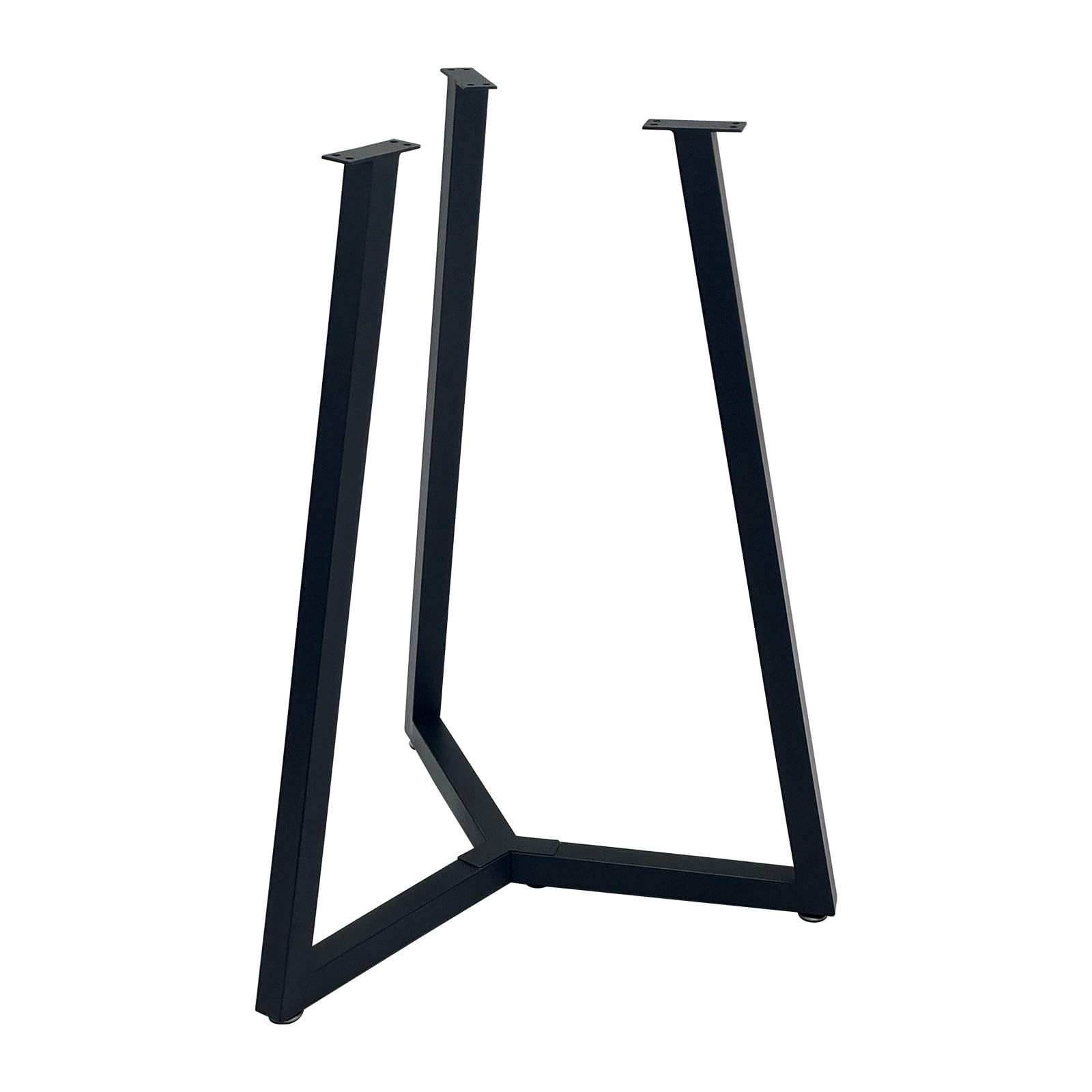 28" Black Iron Round Table Legs - Metal Base for Coffee & Dining Tables gallery