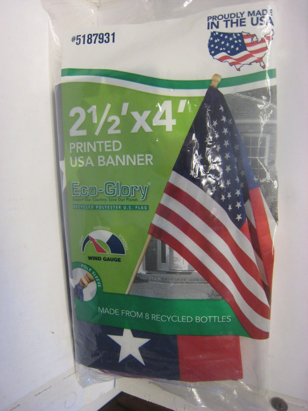 Valley Forge FLAG 2-1/2' x 4' Printed USA Banner -Eco-Glory/Polyester- #5187931 gallery