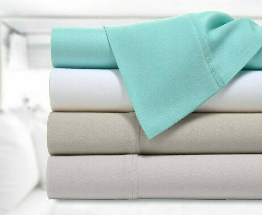 Kathy Ireland 300 Thread Count 100% Organic Cotton Percale 4 Piece Sheet Set gallery