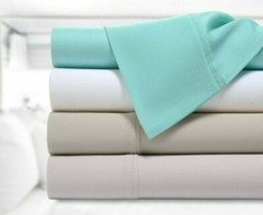 Kathy Ireland 300 Thread Count 100% Organic Cotton Percale 4 Piece Sheet Set