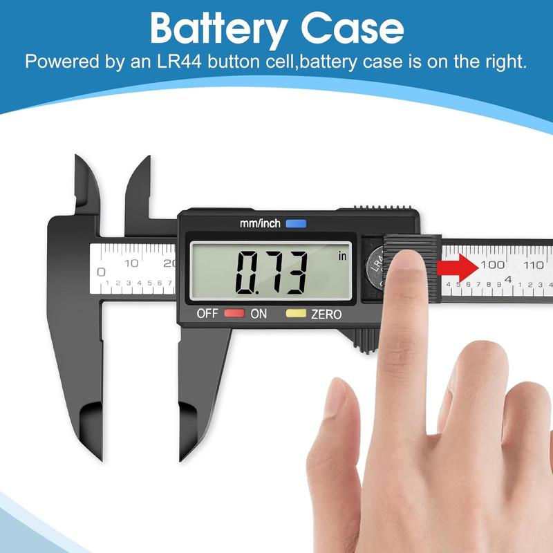 Digital Caliper Calipers Measuring Tool, 0-6Inches Electronic Caliper with Premi gallery
