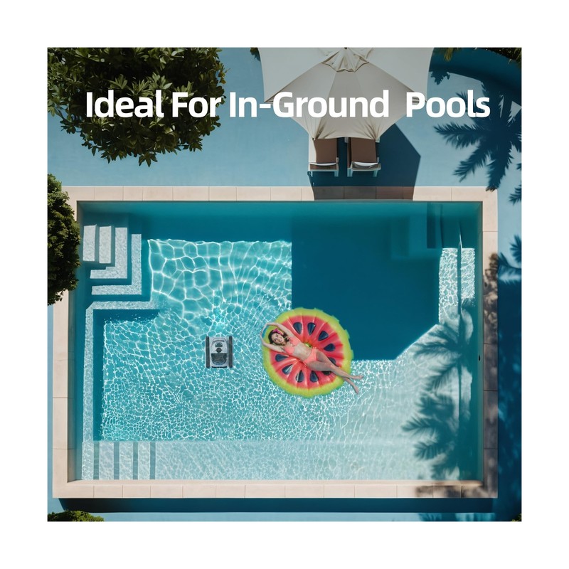 Pool Vacuum for Inground Pools, Cordless Robotic Pool Cleaner, Pool Vacuum wi... gallery
