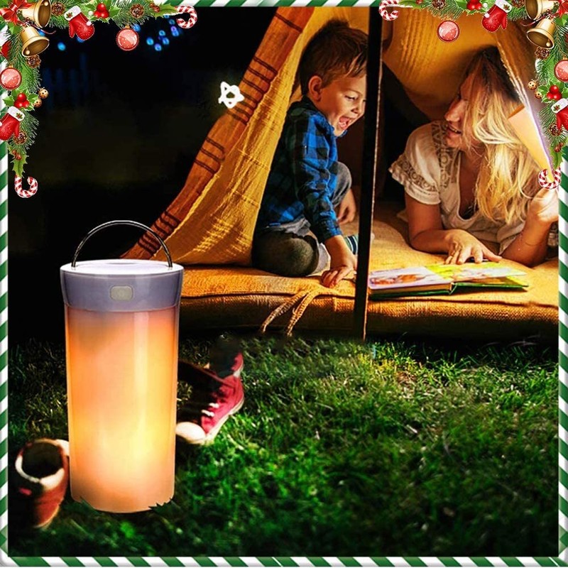 LED Flame Effect Light Flame Lamp 4 Mode USB Rechargeable Fire Light Lantern gallery
