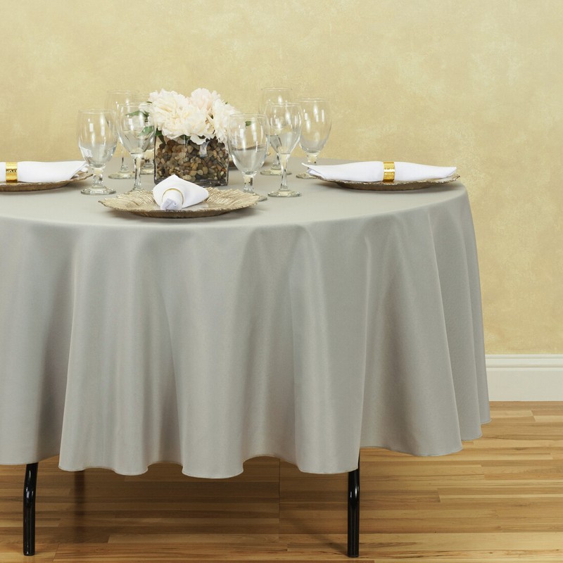 LinenTablecloth 90 in. Round Polyester Tablecloths, 23 Colors! Weddings & Events gallery