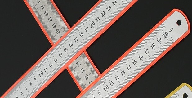4''/6"/8''/12'' inch Stainless Steel Double Sided Ruler Metal Metric Imperial gallery