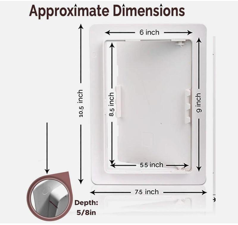 3 pack Morvat 6x9 Access Panel with Hinged Door for Drywall & Ceiling gallery
