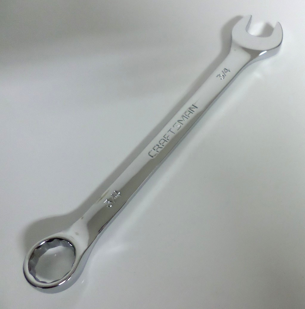 NEW Craftsman 11pc SAE Combination Wrench Set, 5/16 to 7/8" Full Polish, 3/8 1/2 gallery