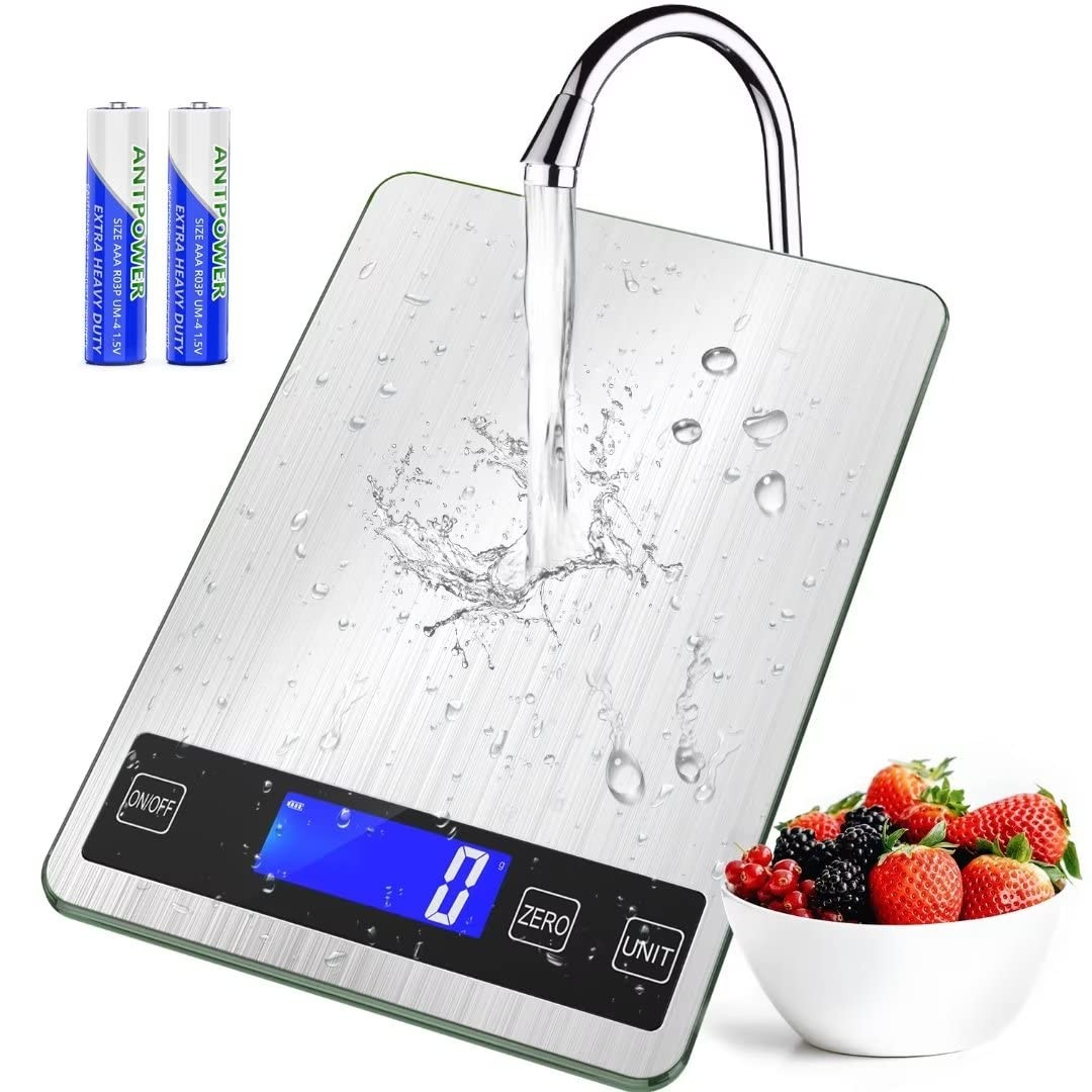 BACK KTCL 22lb Digital Kitchen Food Scale - Grams, Pounds, Oz, ml, kg gallery
