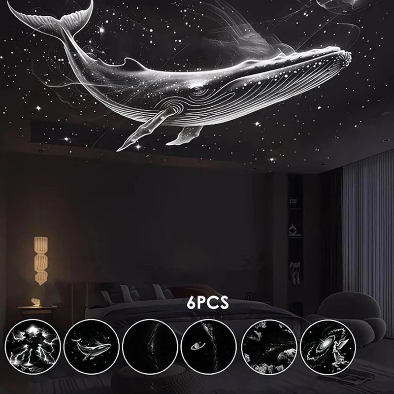 Starry Sky Aurora Galaxy Projector Night Light HD 360° Rotating LED Mood Lamp gallery