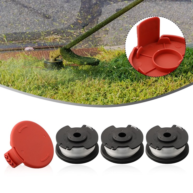 4Pc/Set For Hyper Tough Spool Trimmer Line 1.6mm + Cap Cover HT19-401-003-06 NEW gallery