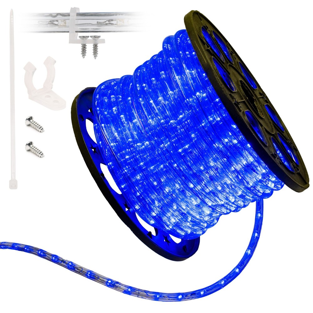 Assorted Sizes 10'- 300'FT Blue LED Rope Strip Light Connectable Indoor Outdoor