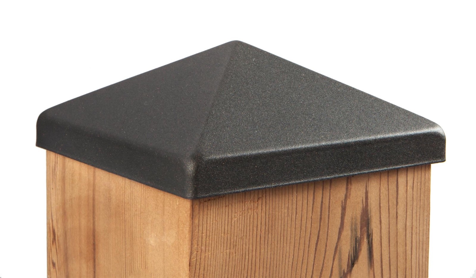 Apex 6x6 Pyramid Post Cap - Matte Bronze (5 1/2" x 5 1/2") for Deck and Fence Po gallery
