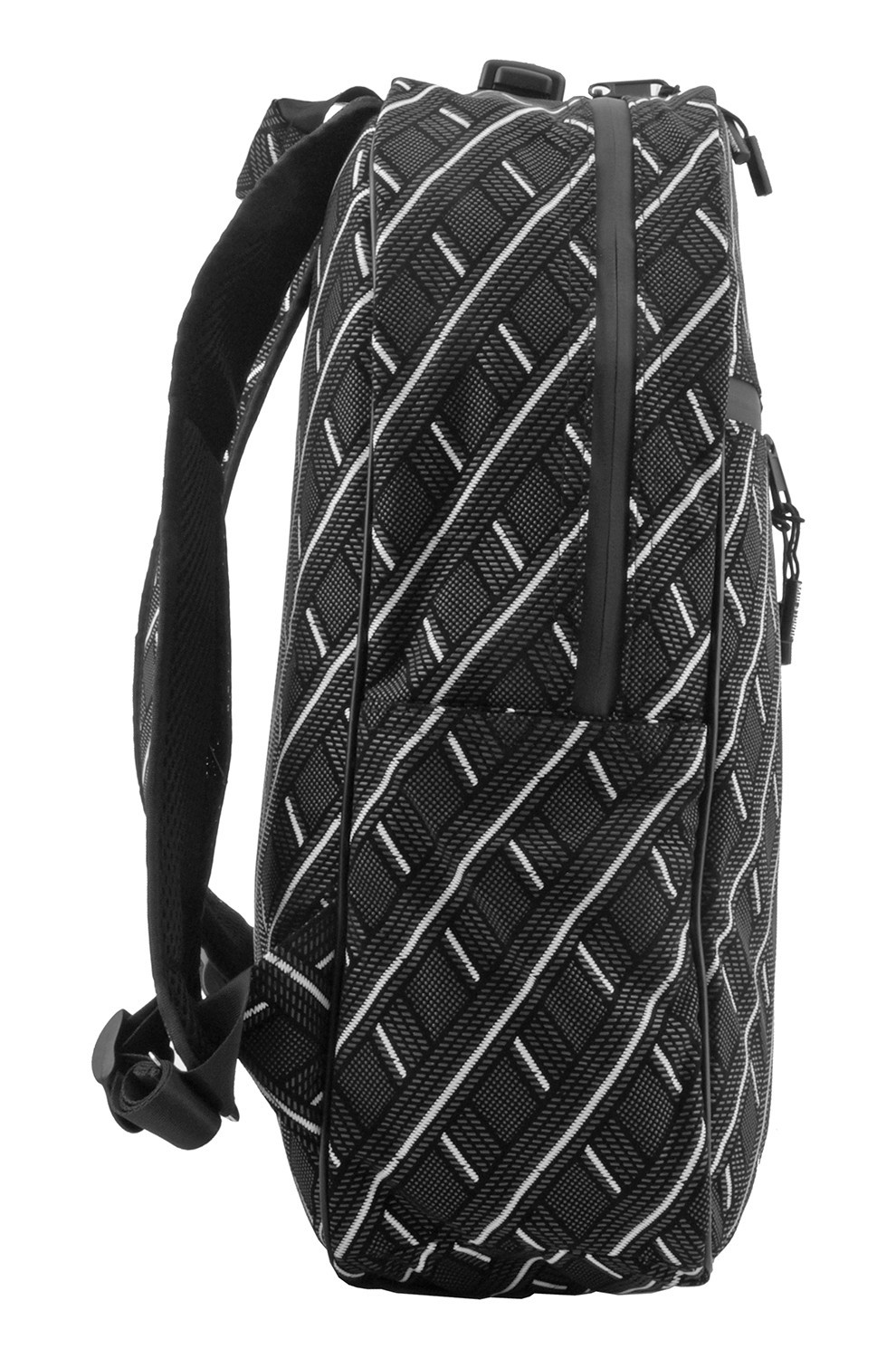 Jungle Hive Lifestyle Backpack - Black and White Diamond Pattern 4