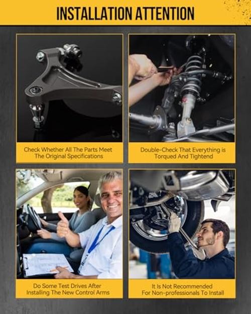 Front Upper Control Arm w/Ball Joint & Tie Rod For Frontier 2005-2019 12Pcs gallery