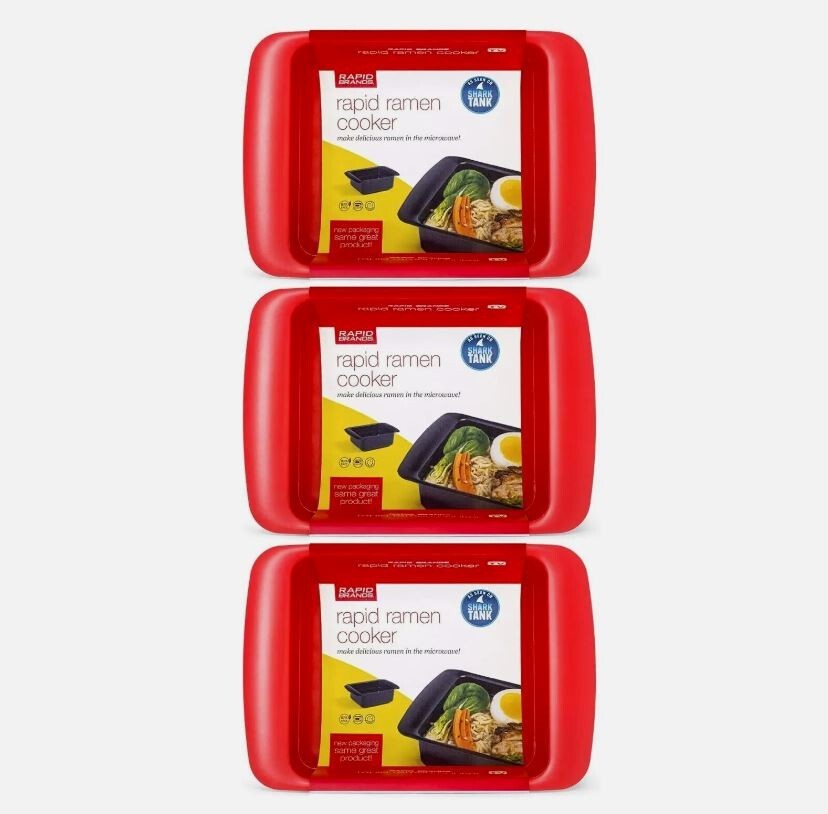 Rapid Brands Ramen Cooker Microwave 3 Minutes BPA Free Dishwasher Safe Lot of 3 gallery