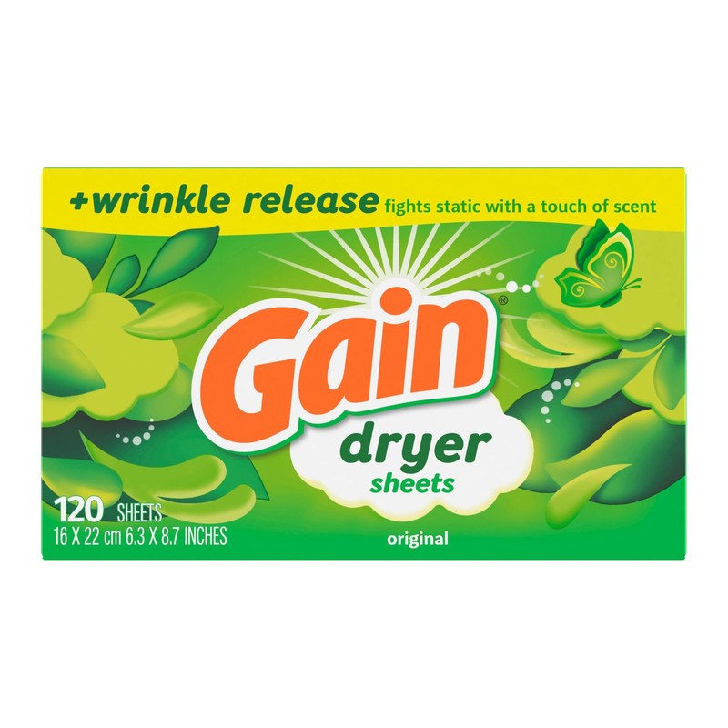 Gain dryer sheets Plus Wrinkle 120 Count (Pack of 1), Original Version gallery