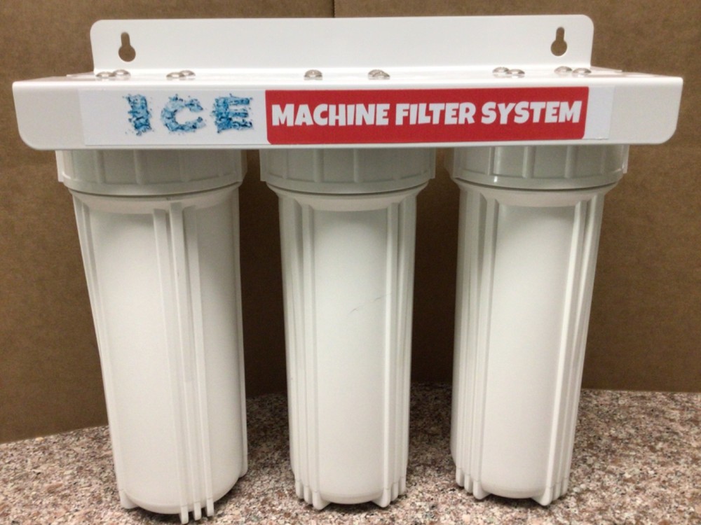 Ice Machine Water Filter Kit Sediment, Carbon, & Resin 3/8 Waterline & Fittings