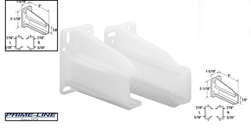 75 lb Capacity Drawer Track Back Plates – Strong Support for Side Mounted Glides gallery
