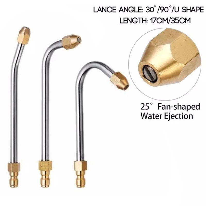 Extension Spray Nozzle High Pressure Wand 30??/90??/U-Shape Angled Lance gallery
