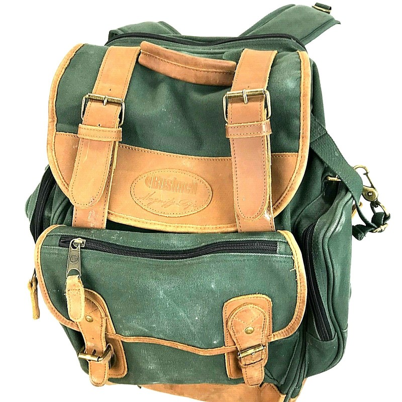 Bushnell Field Binocular Scope Gear Back Pack Shoulder Strap Canvas Leather