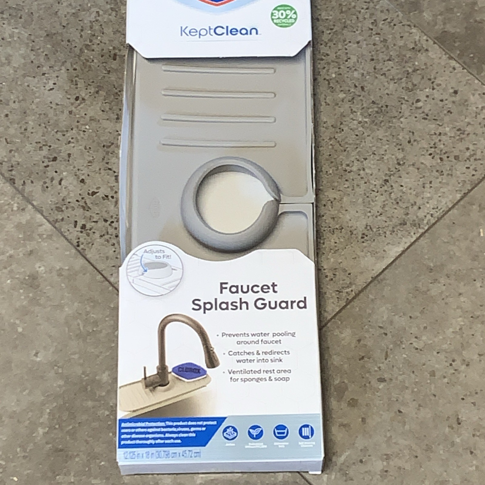Clorox KeptClean Faucet Splash Guard, One Size gallery