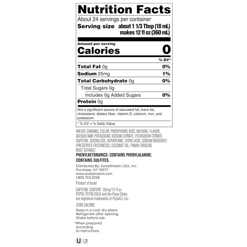 ® Pepsi® Zero Sugar Beverage Mix (440ml, Pack of 4) gallery