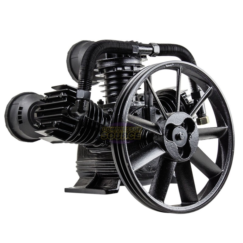 5 - 7.5 HP Replacement Air Compressor Pump Single Stage 3 Cylinder 17.5 CFM Max gallery