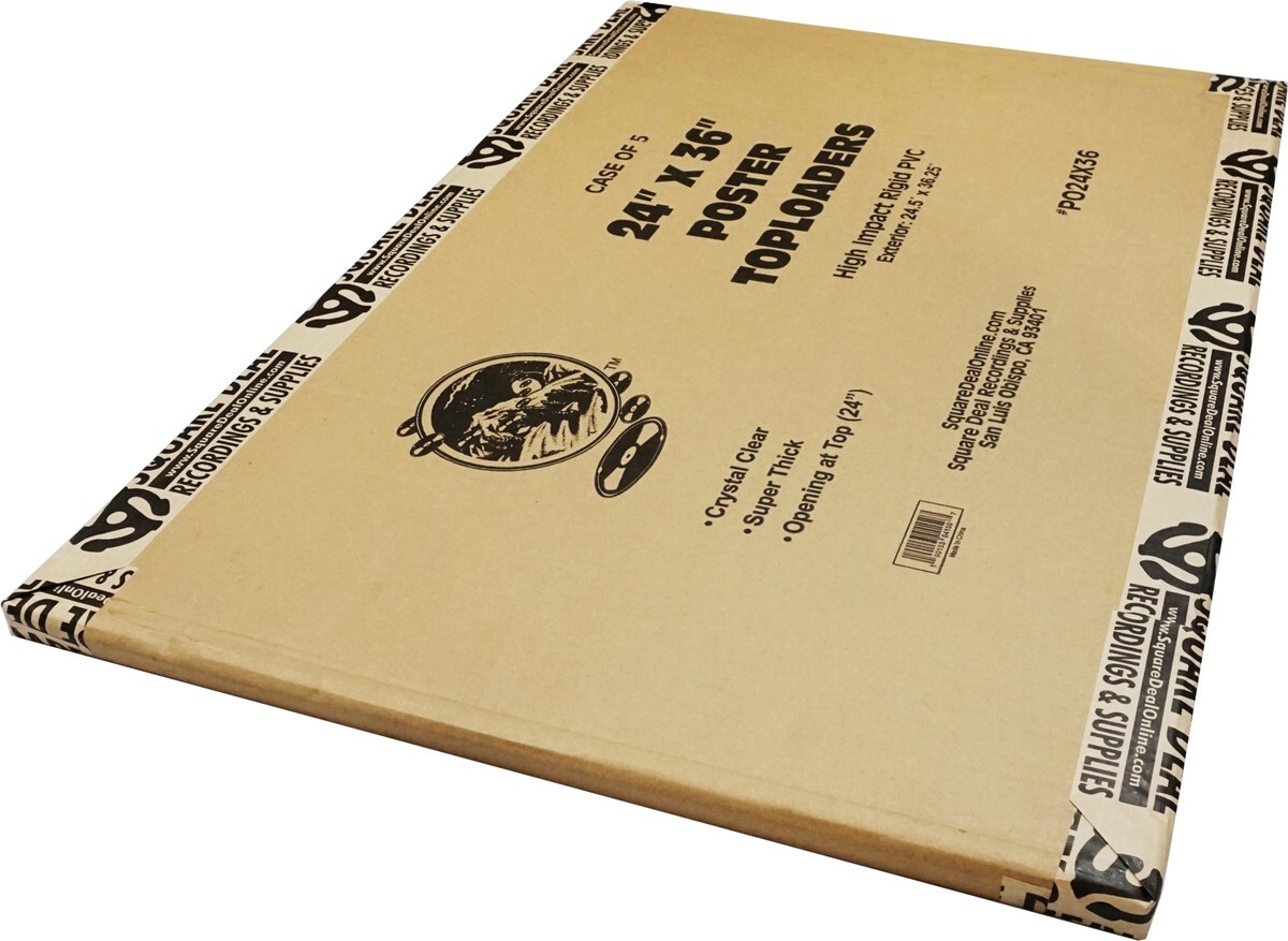 (5) Poster Toploaders - 24"x36" - High Impact Rigid PVC Toploading Holders gallery