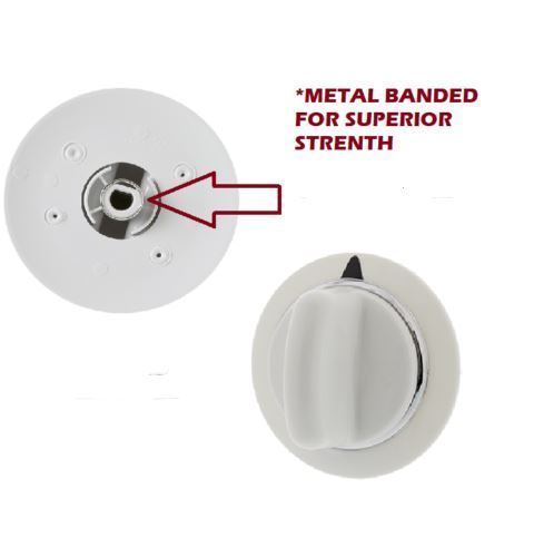 Dryer Timer Control Knob White for GE WE01X20374 PS8769912 AP5805160